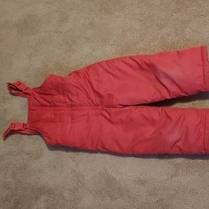 Girls Pink Carter's Snowpants 4T